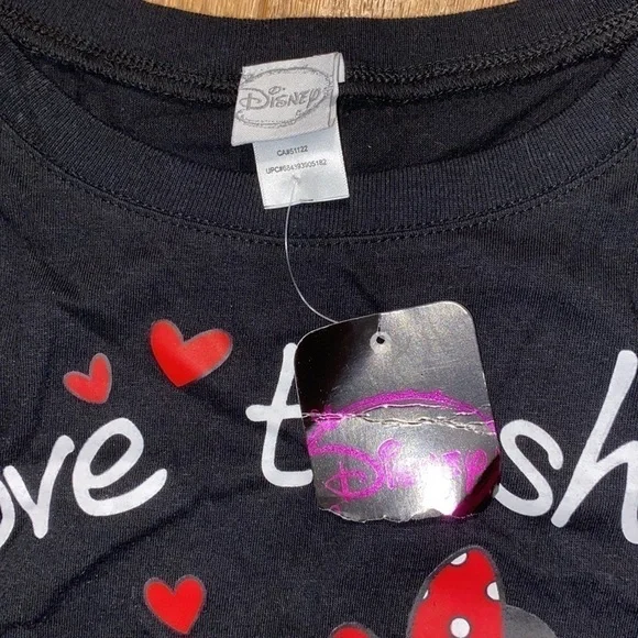 DISNEY  Love To Shop Mickey Minnie Women's Black Top (Size XL) NWT - Picture 5 of 6